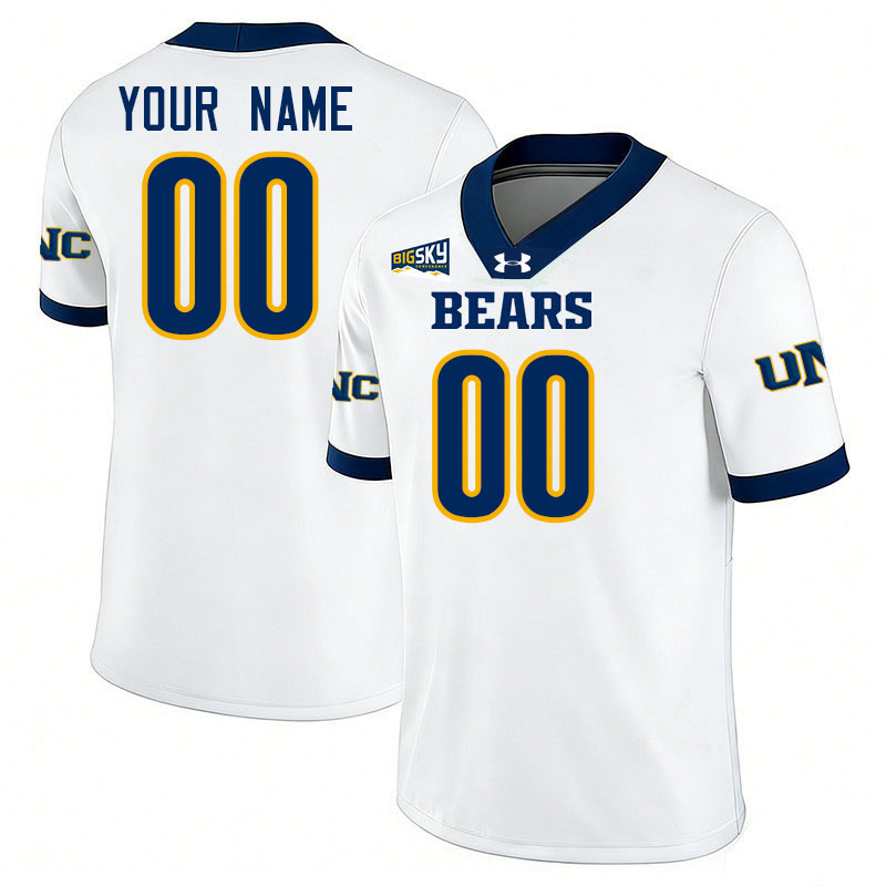 Custom Northern Colorado Bears Name And Number College Football Jerseys,Uniforms Stitched-White